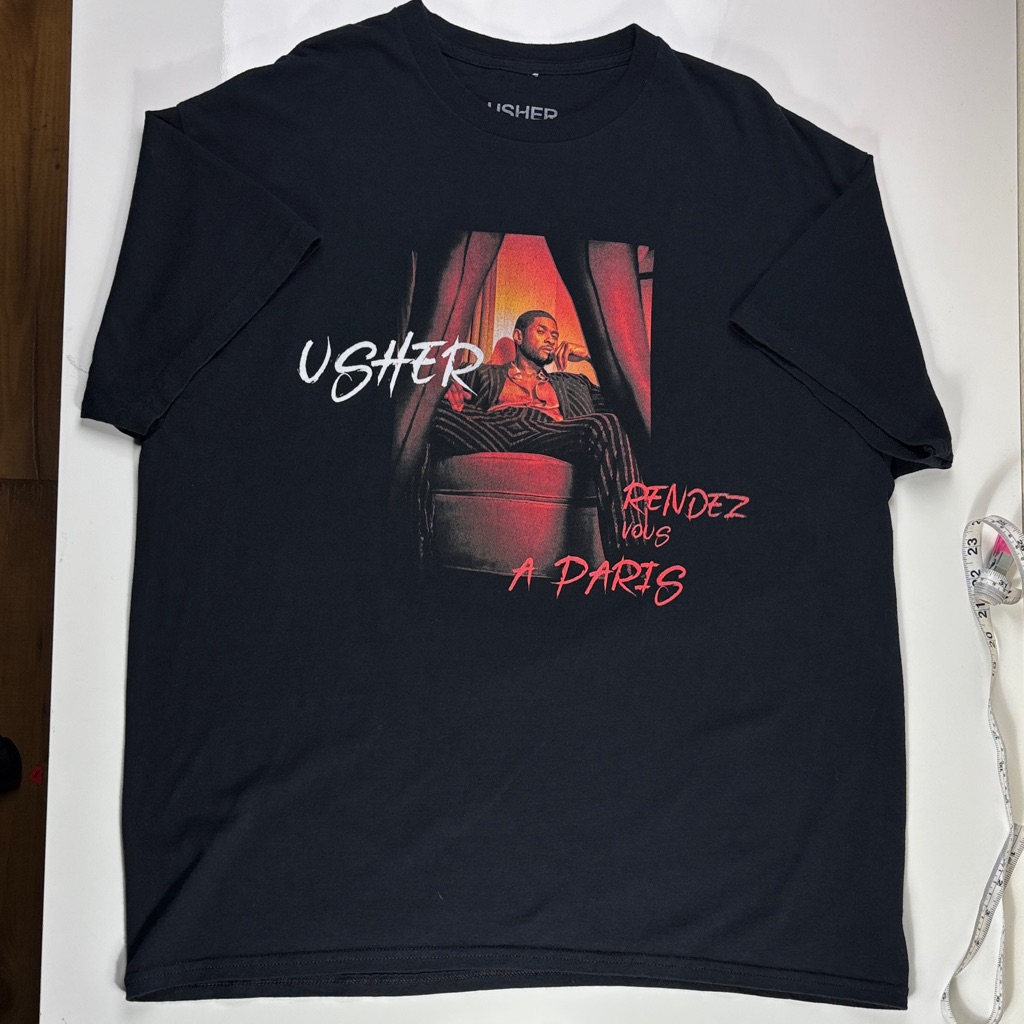 “Usher Rendez Vous A Paris” 2023 Tour Concert T-Shirt